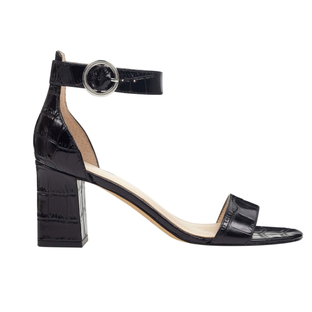 NWT Marc Fisher Karlee Heeled Sandals, Black, 8.5 - Picture 3 of 10